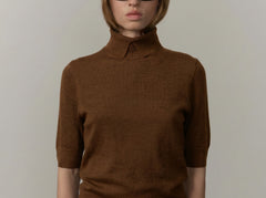 Perry Knit Blouse - Tobacco