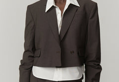 Pascale Regular Blazer - Brown Melange