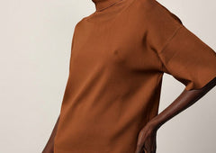 Brittany Knit Blouse - Tan